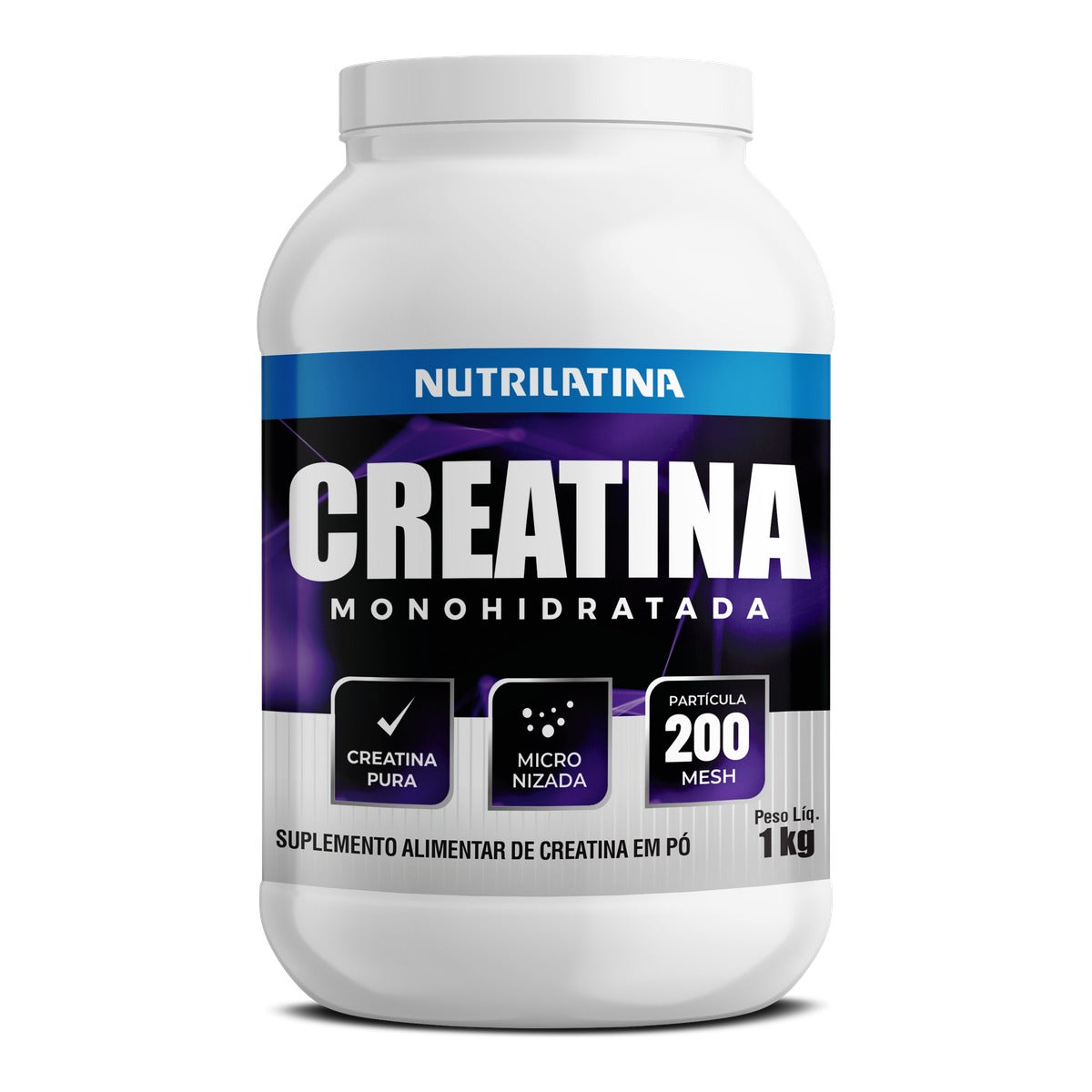 Pote de Creatina Monohidratada Nutrilatina, 1 kg