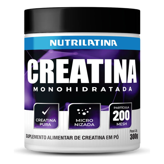 Pote de Creatina Monohidratada Nutrilatina, 300 g